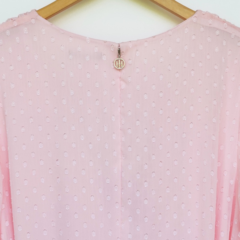 Tommy Hilfiger Pale Pink Asymmetrical Wrap Dress - Picture 6 of 12